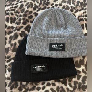 Two adidas women beanie hats
